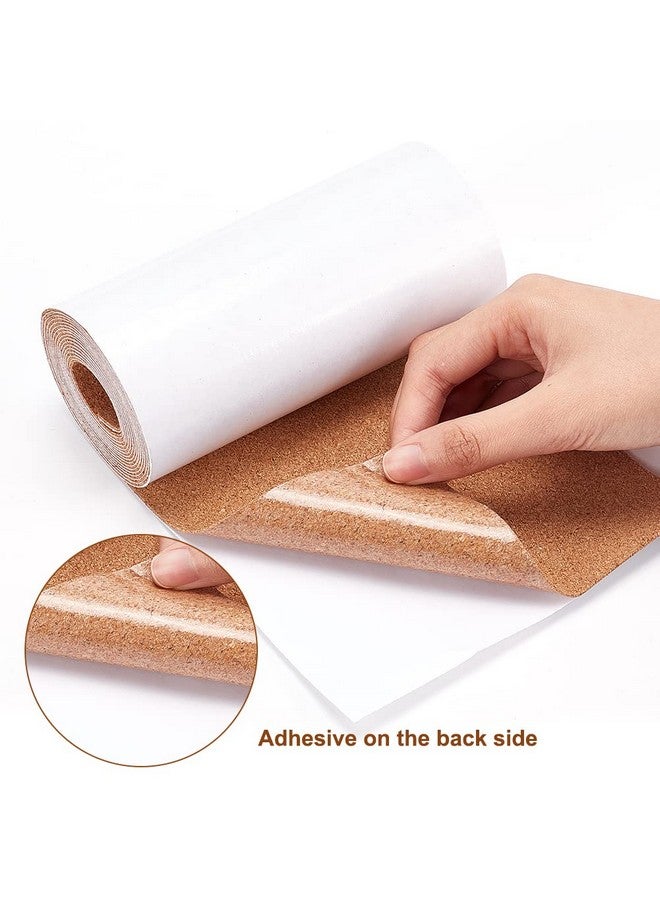 BENECREAT 98.4X5.9Inch Self-Adhesive Cork Roll, 1 Mm Thick Cork Mat With Strong Adhesive-Backed For Wall Decoration, Party And Diy Crafts - Image 4