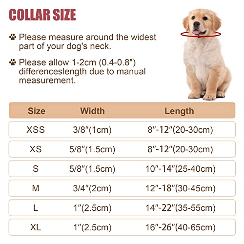 BOOMIBOO Reflective Dog Collar with Buckle Adjustable Safety Nylon Collars for Small Medium Large Dogs, Pink L - Image 5