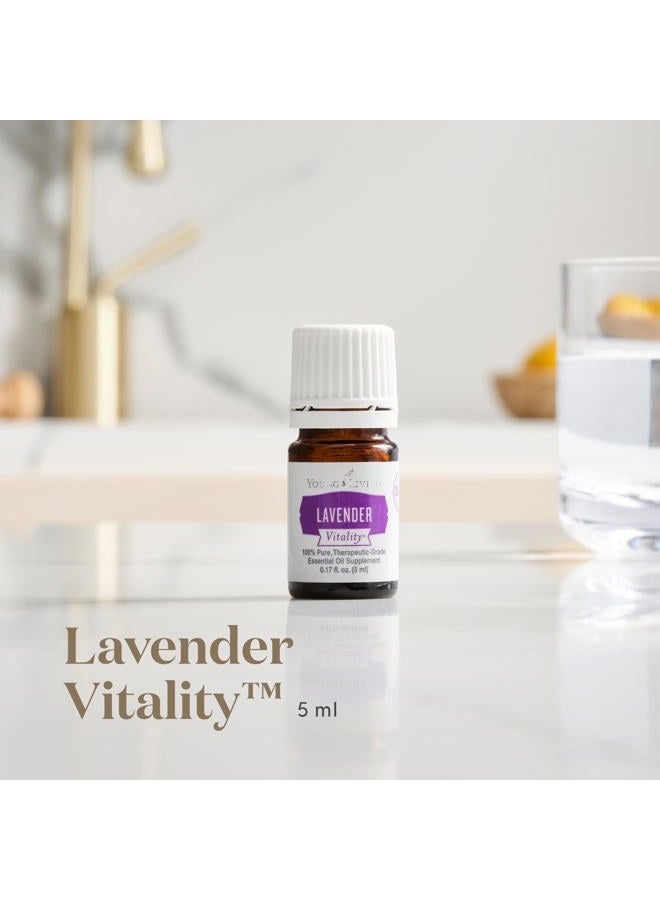 Young Living Vitality Lavender Essential Oil 5ml Bottle - Calming Floral Flavor - 100% Pure - Steam Distilled - Add a floral flavor to Foods and Beverages - Image 2