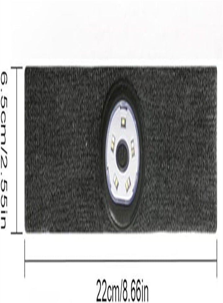 عصابة رأس رياضية مع مصباح أمامي LED: عصابة رأس مضفرة USB قابلة لإعادة الشحن، 5 خرزات LED، غطاء تشغيل 3 أوضاع مصباح أمامي مقاوم للماء، عصابة رأس مرنة عالية مناسبة للتخييم والركض للجنسين - Image 3