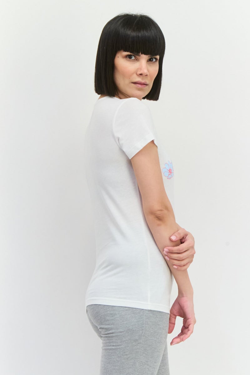 PUMA Women Sportswear Fit Short Sleeves Outdoor T-Shirt, White - Image 4