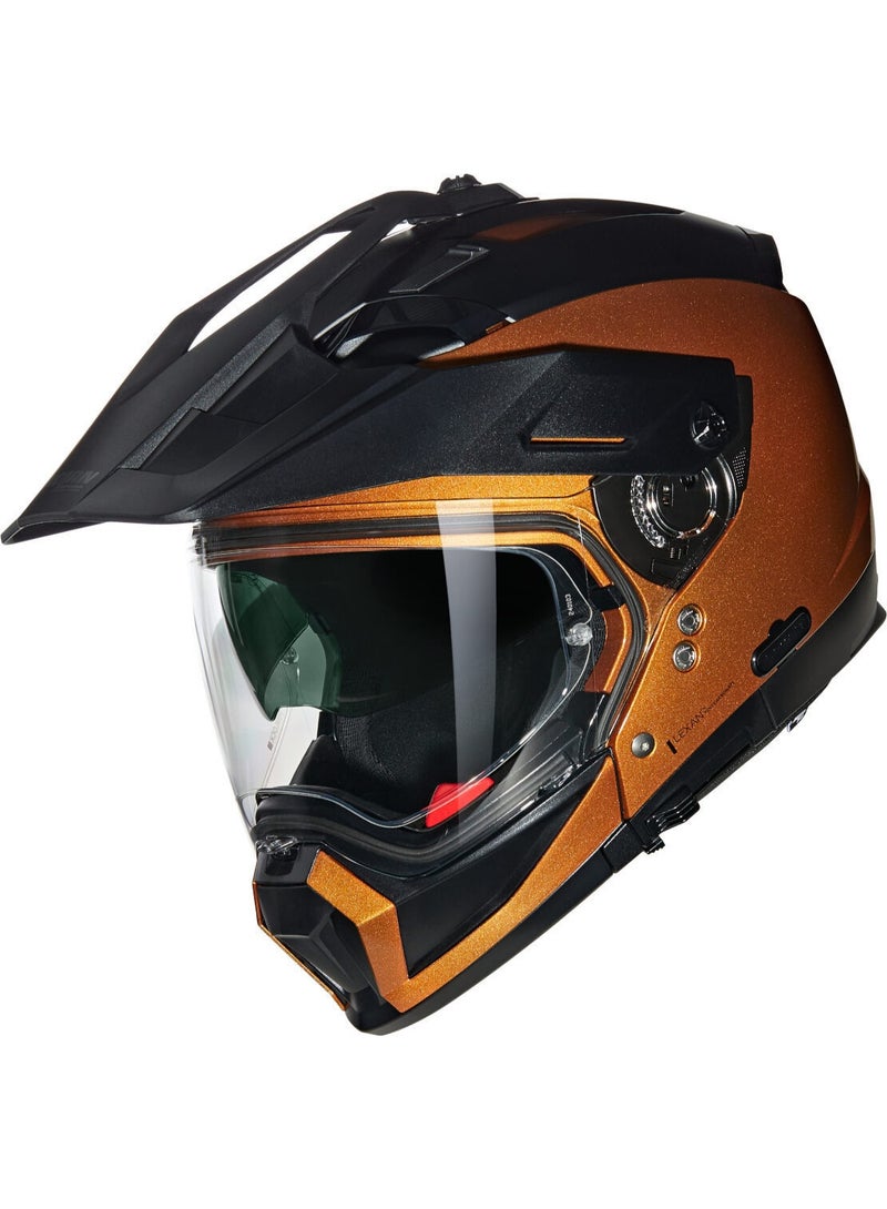 Nolan N70-2 X  06 CLASSICO NOBILE OCHRE  BLACK GLOSSY  Helmet - Image 1