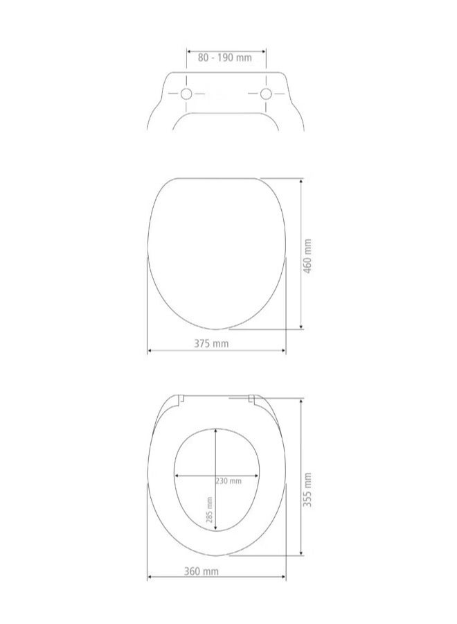 وينكو مقعد مرحاض وينكو بريميوم ميرا بآلية إغلاق ناعمة، مصنوع من البلاستيك الحراري، أبيض - Image 4
