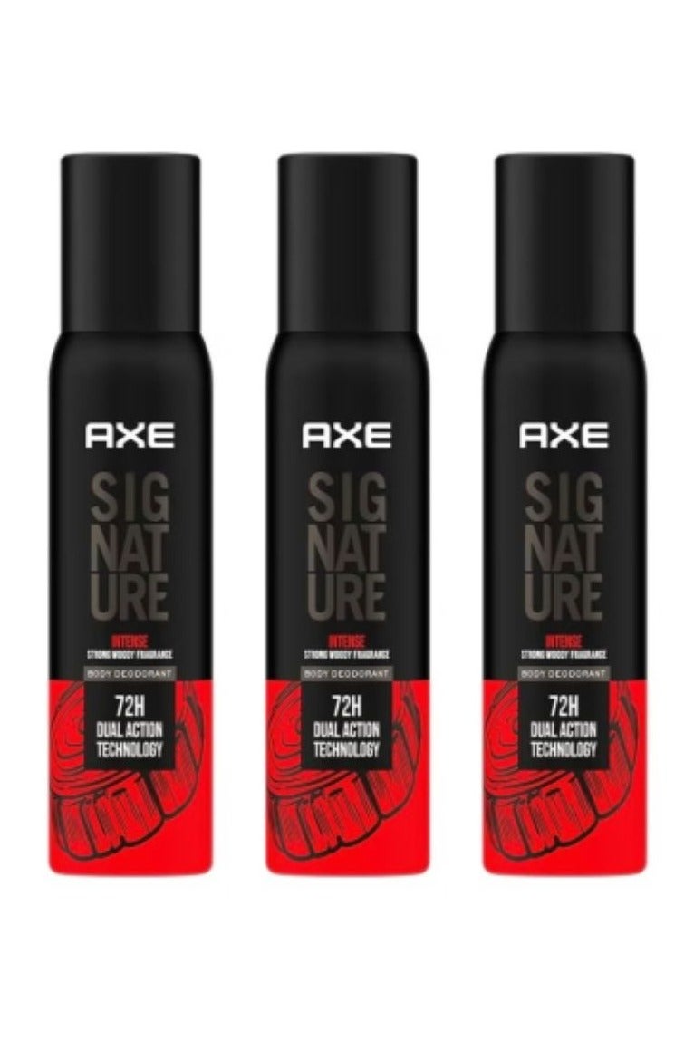 Axe Signature Intense Long Lasting No Gas Body Deodorant For Men 122ml 3PCS - Image 1
