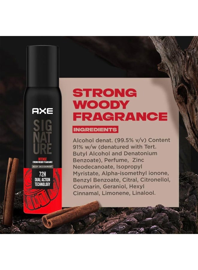Axe Signature Intense Long Lasting No Gas Body Deodorant For Men 122ml 3PCS - Image 4