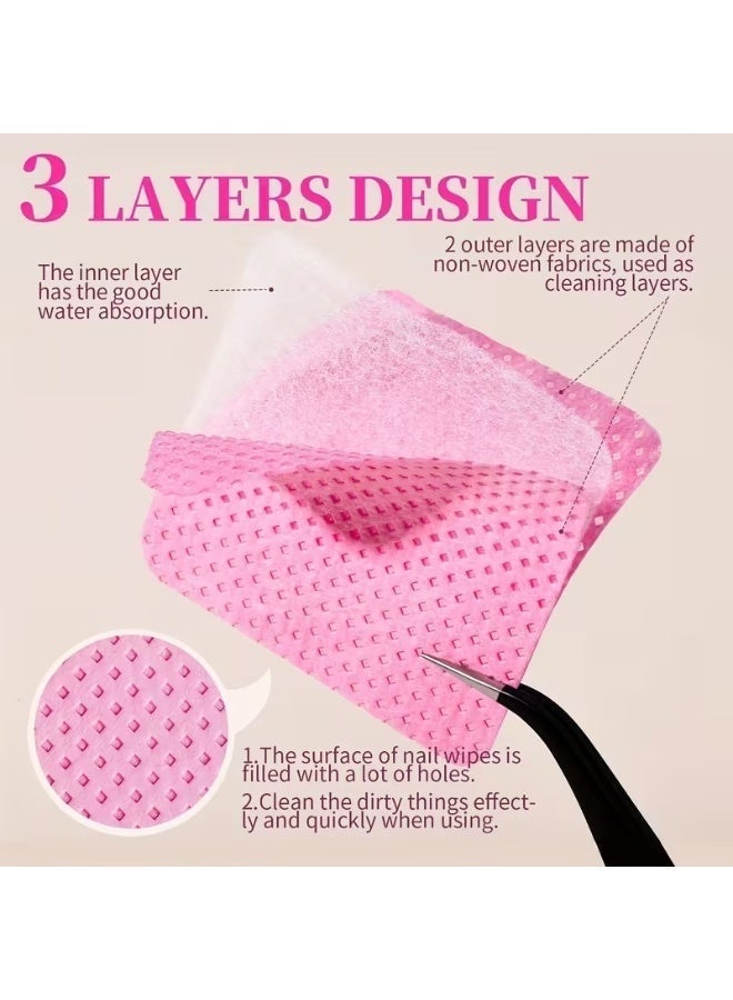 مناديل مزيل مكياج ومناكير احترافية - ملمس ناعم - [300] منديل - Image 3