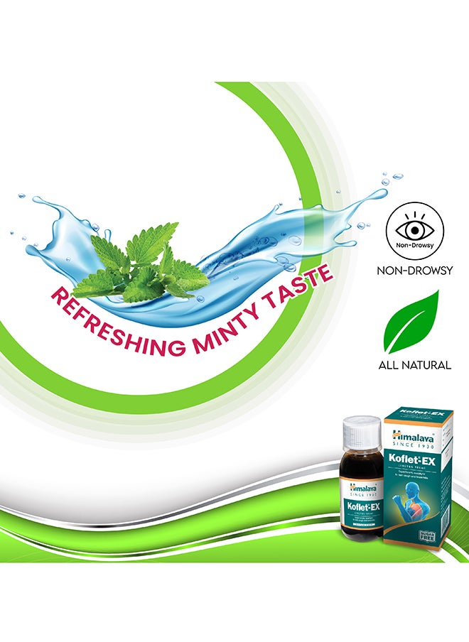 Himalaya Koflet Ex 100 Ml Chesty Cough Relief , Natural & Nondrowsy  - Image 3