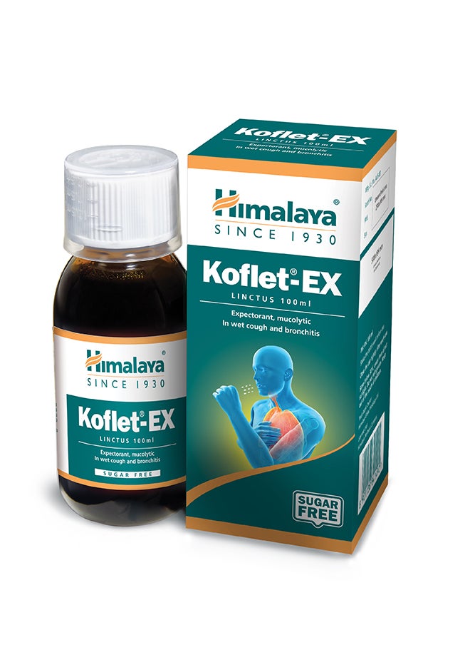 Himalaya Koflet Ex 100 Ml Chesty Cough Relief , Natural & Nondrowsy  - Image 1