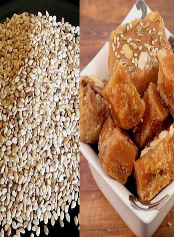 Chef Medidi - Healthy Home Made Jaggery White till Chikki | Seesame seeds Bars| Nuvvula Achu | Til Ke Chikki | నువ్వుల చిక్కి | Nuvvula Patti - (1000 Grams) - Image 4