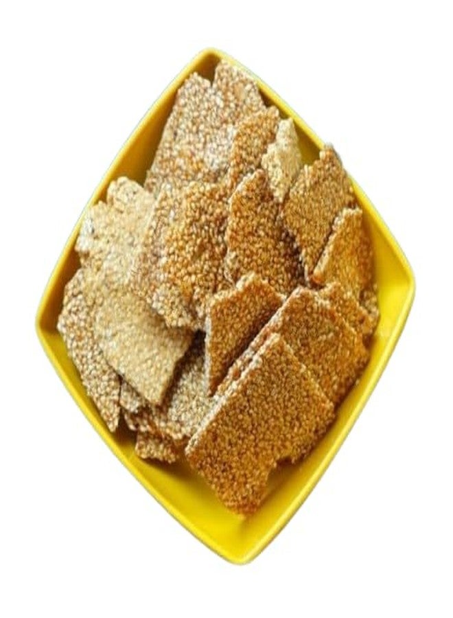 Chef Medidi - Healthy Home Made Jaggery White till Chikki | Seesame seeds Bars| Nuvvula Achu | Til Ke Chikki | నువ్వుల చిక్కి | Nuvvula Patti - (1000 Grams) - Image 2