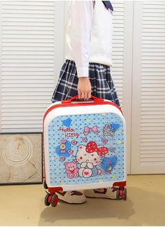 CityRiya-Long Kids' Luggage, Travel Suitcases for Girls Boys, Children's Cycling Luggage, 20" Toddler Suitcase Kid Ride Rolling, Travel Luggage Sets for Kid, Kids Ride On Suitcase, Child Carry-On Luggage  - Image 3