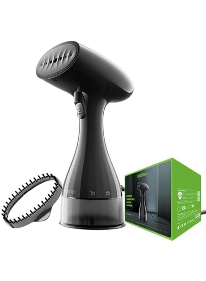 Oraimo 2-in-1 Handheld Garment Steamer (1500W) – Fast 35s Heat-Up, 22g/min Continuous Steam, Metal Plate, 220ml Tank, Lint Brush Attachment, Diamond Texture Design, 2m Cord, Ideal for All Fabrics & Travel - Image 1