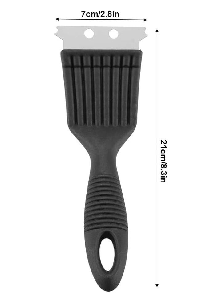 Multifunctional 3 In 1BBQ Grill Brush and Scraper, Stainless Steel Brush with Scraper, Barbecue Cleaner for Steel, Iron BBQ Grill Grates - Image 2