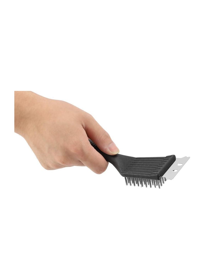 Multifunctional 3 In 1BBQ Grill Brush and Scraper, Stainless Steel Brush with Scraper, Barbecue Cleaner for Steel, Iron BBQ Grill Grates - Image 3