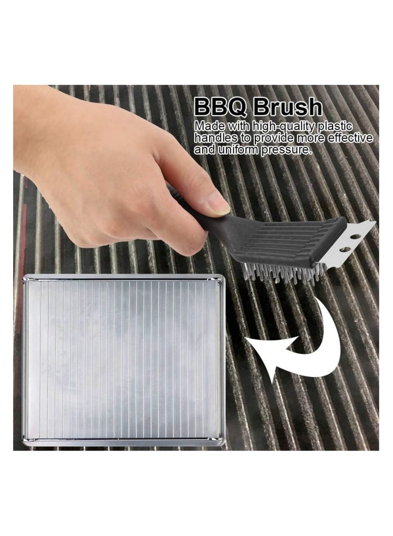 Multifunctional 3 In 1BBQ Grill Brush and Scraper, Stainless Steel Brush with Scraper, Barbecue Cleaner for Steel, Iron BBQ Grill Grates - Image 5