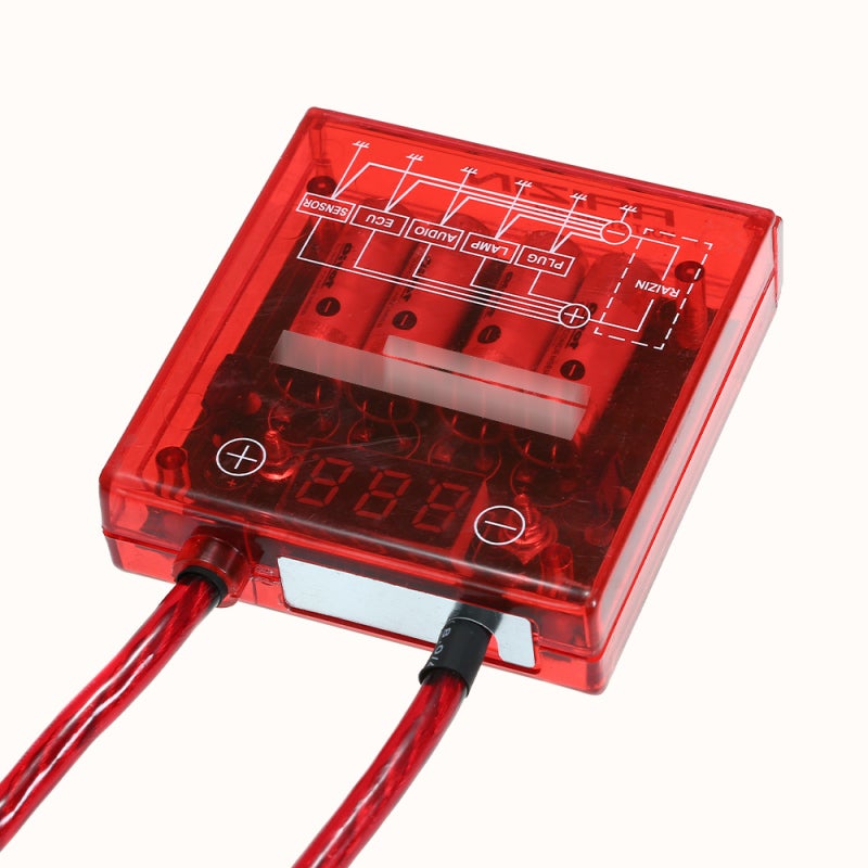 Car Digital Voltage Stabilizer: Red, Stable Power Supply, Extended Battery Life - Enhanced Ignition Performance, Voltage Stabilizer for Automotive Electrical Systems - Image 4
