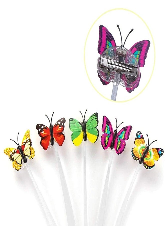 Newvent® 12Pcs Led Flashing Light Butterfly Hair Pin | Girl And Women Party Favours | Braid Optical Fibber Hairpin Party Decor (Multicolour) - Image 4
