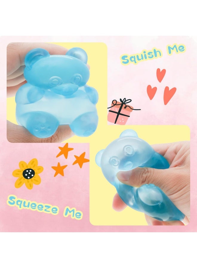 Needoh Gummy Bear Toy, Sugar Filled Squishy Toys for Kids Stress Relief - High Density Squeeze Balls for Students Calming - Fidget Squishy Toys for Anxiety Relief - Image 3