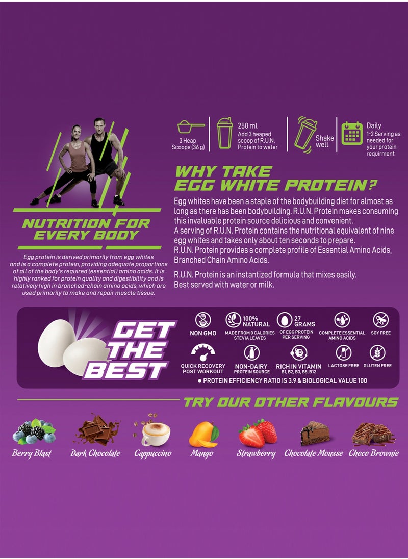 Rise Up Nutrition - 100% Egg White Protein Powder, Natural Egg Protein, 27g Protein, 14g EAA, Lactose Free, Soy Free, Gluten Free, 2.20 lbs/1 kg, Chocolate Mousse - Image 1