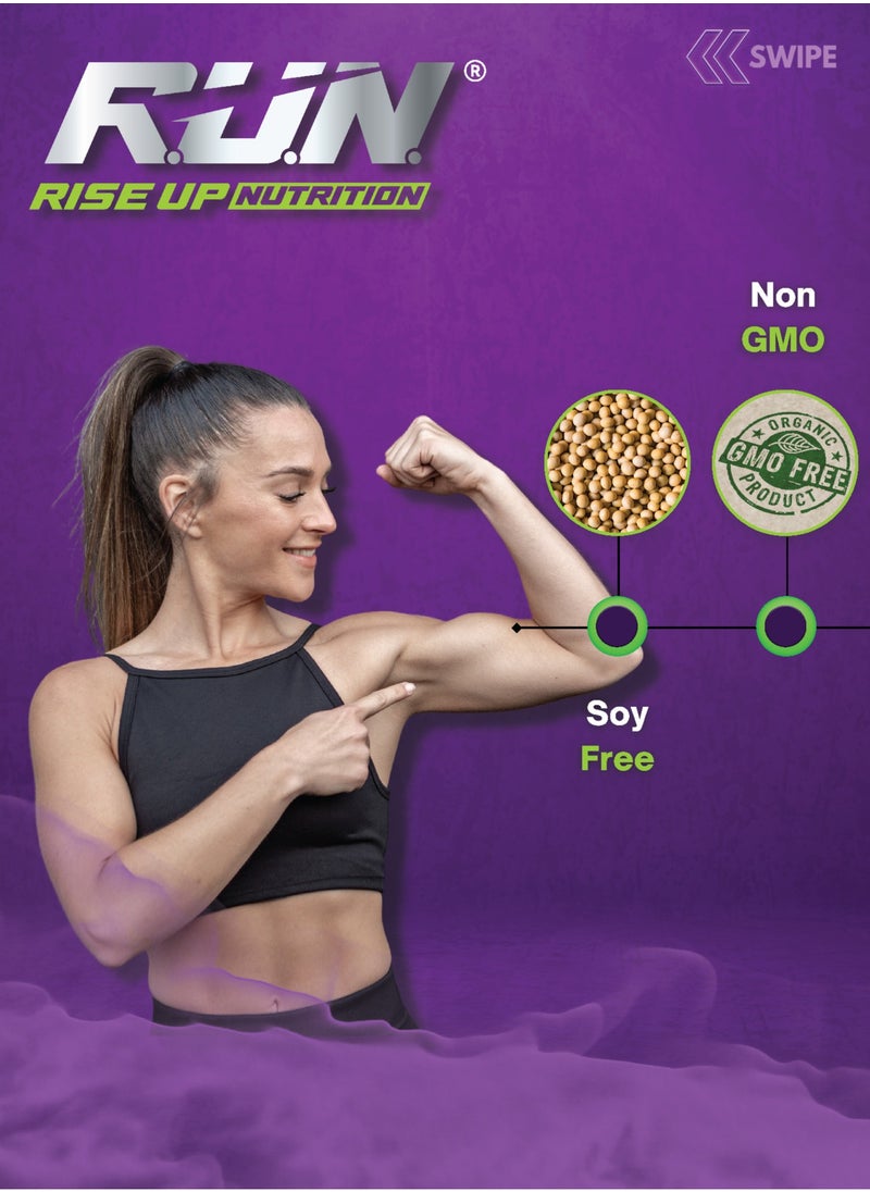 Rise Up Nutrition - 100% Egg White Protein Powder, Natural Egg Protein, 27g Protein, 14g EAA, Lactose Free, Soy Free, Gluten Free, 2.20 lbs/1 kg, Chocolate Mousse - Image 1