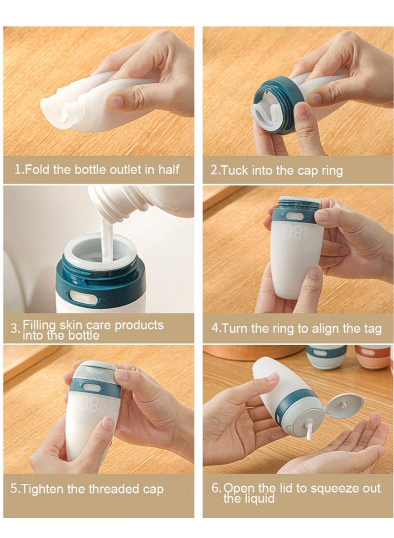 Generic Silicone Travel Bottles - 2-Pack 80ml Leak-Proof Squeezable Toiletry Containers for Shampoo, Lotion, Soap & Liquids - Portable Refillable Travel Accessories for Cosmetics. - Image 5