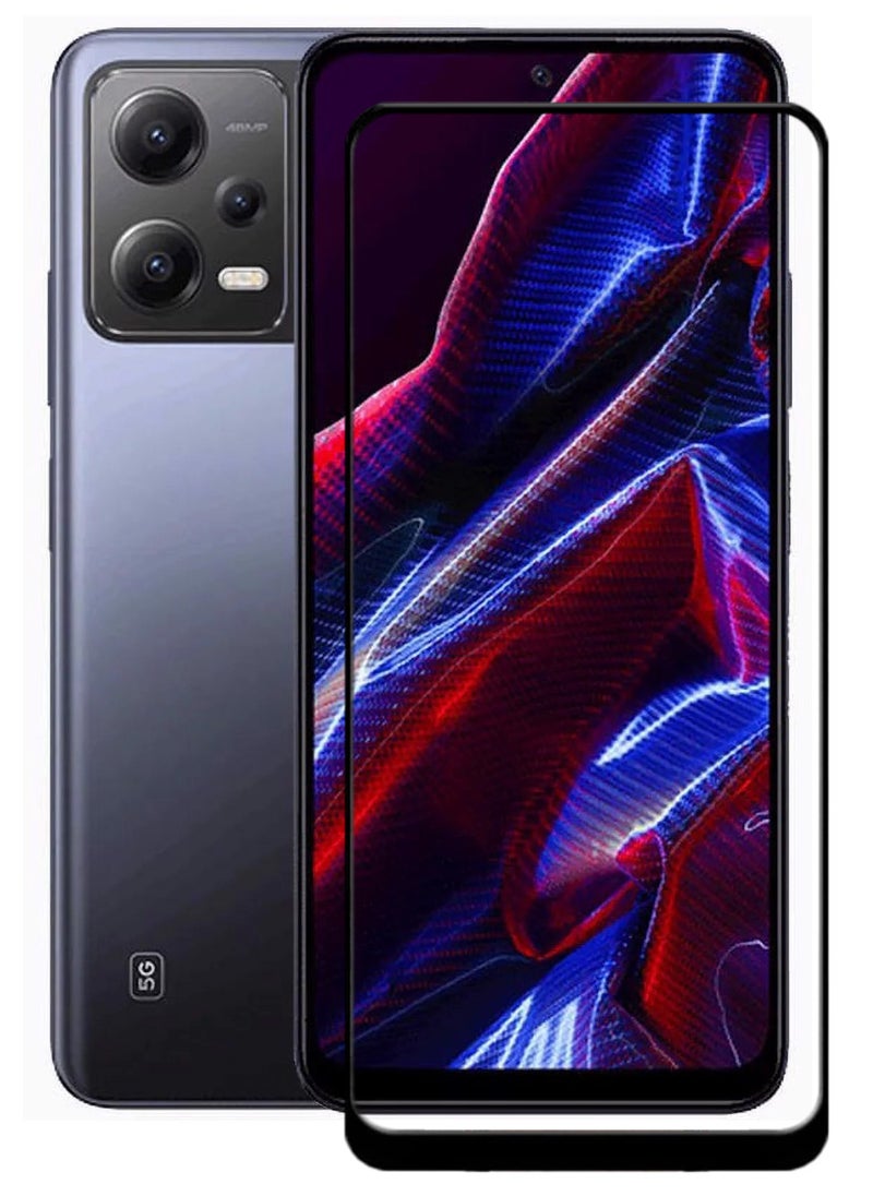 ACLIX Antistatic ESD Dustproof Premium Quality High Definition Tempered Glass Screen Protector Designed For Xiaomi Poco X5 - Image 1