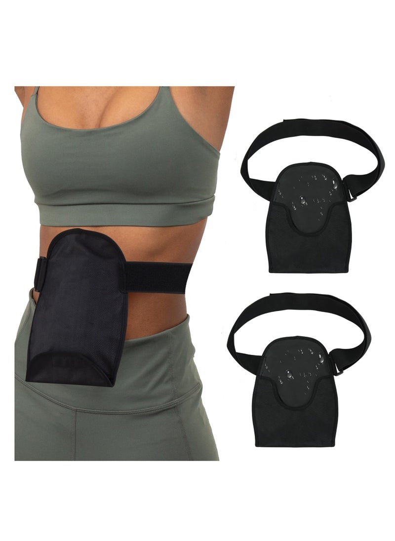 KASTWAVE 2PCS Waterproof Ostomy Bag Covers Adjustable Universal Stoma Pouch Cover for ileostomy Ostomy Supplies for Women Men (Two)  - Image 1