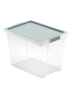 TATAY Multi Purpose Stackable Storage Box with Lid Blue Mist and Clear 35 L 1157400  - Image 1