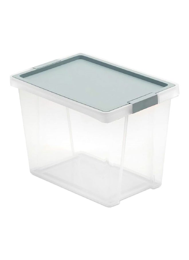 TATAY - Multi Purpose Stackable Storage Box with Lid Blue Mist and Clear 35 L 1157400 - Image 1