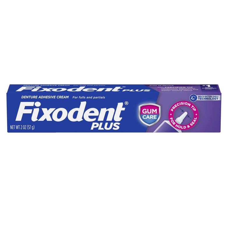 Fixodent Plus Denture Adhesive Cream 2 oz (Pack of 3) - Image 2