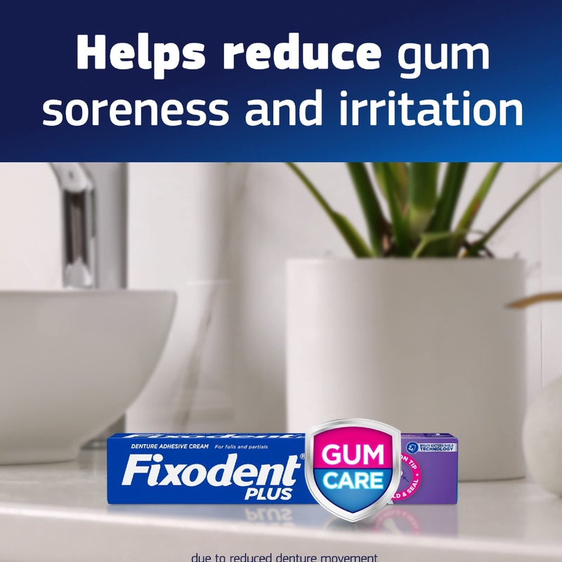 Fixodent Plus Denture Adhesive Cream 2 oz (Pack of 3) - Image 5