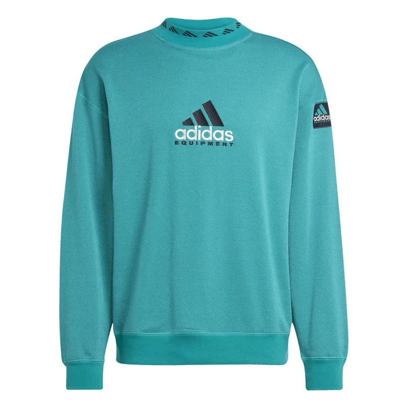 adidas سويت شيرت رجالي EQT REFLECT CRW أخضر من أوريجينالز