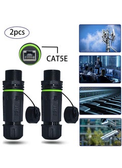 KASTWAVE Waterproof Connector IP68 Waterproof RJ45 Coupler Shielded Outdoor Ethernet Coupler POE Female to Female, for Outdoor Cat5e, Cat6 Ethernet Cable Connector(2-Pack)  - Image 3