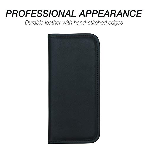 Samsill Professional Business Card Organizer with Padded Cover, Card Holder for 160 Cards, Black - Image 2