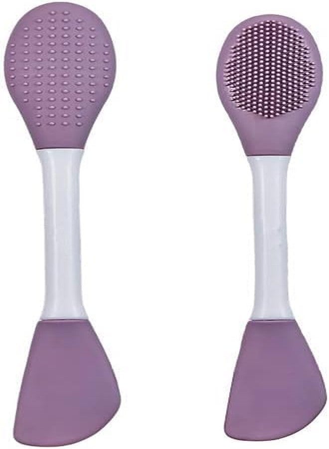 BIRZAR Silicone Face Mask Applicator & Lip Cleansing Brush Made With Ultra Hygienic Soft Silicone bristle for Gentle Exfoliation (Multi Color) (4) - Image 1