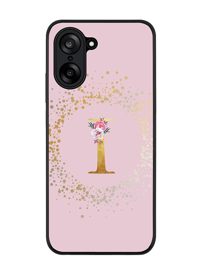 Stylizedd For OnePlus Nord CE5 / Ace 5 Racing Case,Slim fit Camera Protection, Shockproof Thin Phone cover  - Custom Monogram Floral - I  (Pink )