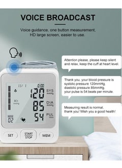 Healife Blood pressure monitor, upper arm pressure gauge, can be linked to mobile phones, large LCD screen, fully automatic and accurate readings, adjustable blood pressure cuff, upper arm blood pressure machine, voice prompts, arrhythmia detection, clear display  - Image 2