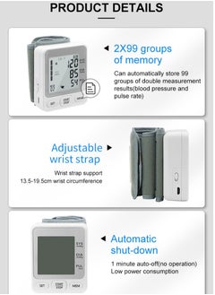 Healife Blood pressure monitor, upper arm pressure gauge, can be linked to mobile phones, large LCD screen, fully automatic and accurate readings, adjustable blood pressure cuff, upper arm blood pressure machine, voice prompts, arrhythmia detection, clear display  - Image 5