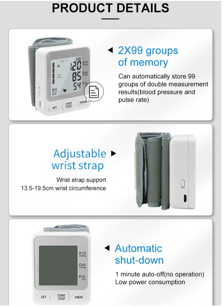 Healife - Blood pressure monitor, upper arm pressure gauge, can be linked to mobile phones, large LCD screen, fully automatic and accurate readings, adjustable blood pressure cuff, upper arm blood pressure machine, voice prompts, arrhythmia detection, clear display - Image 1