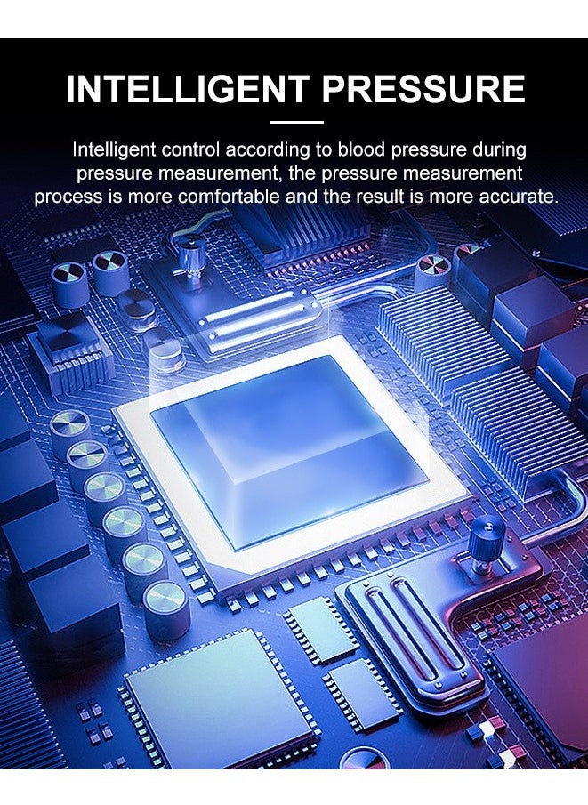 Healife - Blood pressure monitor, upper arm pressure gauge, can be linked to mobile phones, large LCD screen, fully automatic and accurate readings, adjustable blood pressure cuff, upper arm blood pressure machine, voice prompts, arrhythmia detection, clear display - Image 1