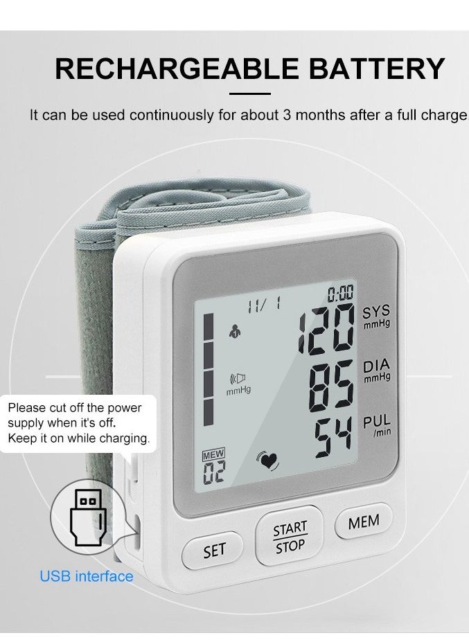 Healife - Blood pressure monitor, upper arm pressure gauge, can be linked to mobile phones, large LCD screen, fully automatic and accurate readings, adjustable blood pressure cuff, upper arm blood pressure machine, voice prompts, arrhythmia detection, clear display - Image 1