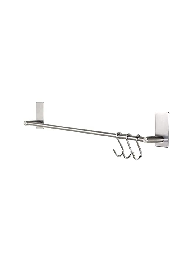 Raxoom Rack Set with 3 Hook,304 Stainless Steel Towel Bar | Anti-rust Water-proof | Self-adhesive | Strong load-bearing | Sturdy | Toilet Bathroom Bath Towel Cleaning Tools Holder - Image 3