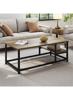 AGD Coffee table simple European style double layer MDF engineering board home sofa coffee table for living room  - Image 5