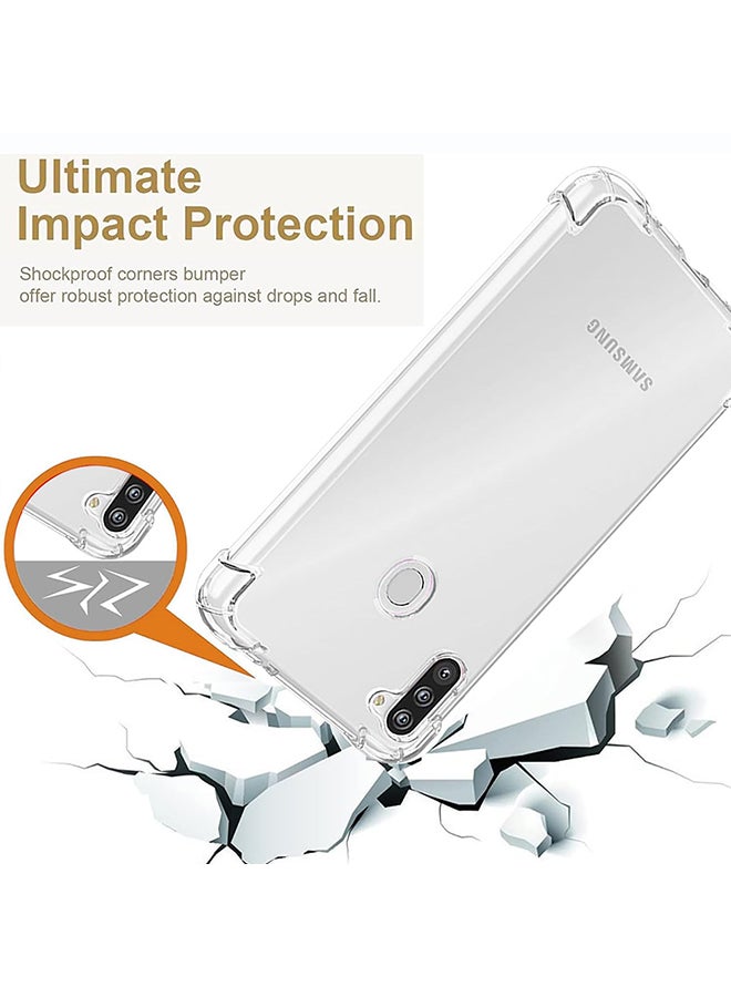 O Ozone Military Grade Clear Case Compatible With Samsung Galaxy M11| Transparent Shockproof Protective Cover | Anti-Yellow Hard PC + Soft TPU Hybrid Case | Drop Protection & Slim Design - Image 5