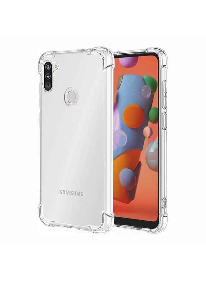 O Ozone Military Grade Clear Case Compatible With Samsung Galaxy M11| Transparent Shockproof Protective Cover | Anti-Yellow Hard PC + Soft TPU Hybrid Case | Drop Protection & Slim Design - Image 1