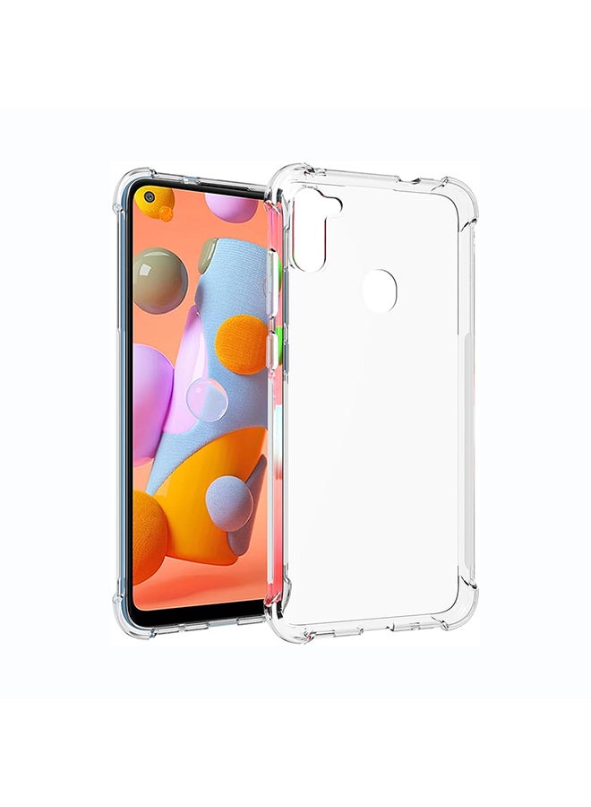 O Ozone Military Grade Clear Case Compatible With Samsung Galaxy M11| Transparent Shockproof Protective Cover | Anti-Yellow Hard PC + Soft TPU Hybrid Case | Drop Protection & Slim Design - Image 3