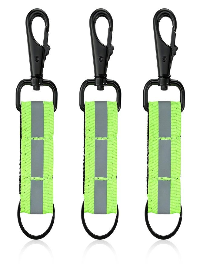 Zelphvt 3 Pcs Glow in the Dark Keychain Reflective Glow Keychain Tag Backpack High Visibility Reflector for Dog Collar Cycling Camping Adults Purse - Image 1