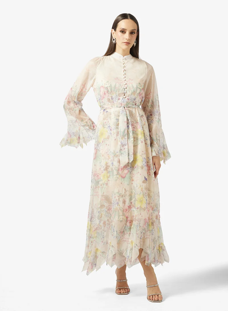 خزانة Floral Print Dress