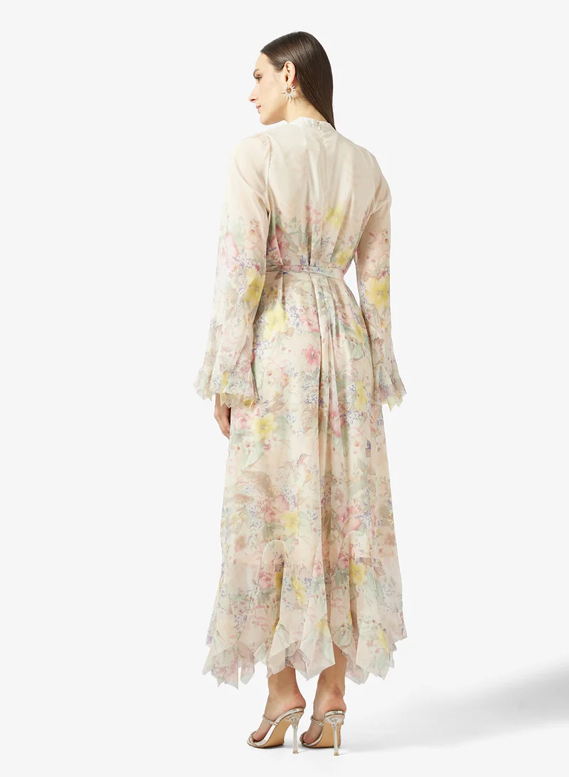 خزانة Floral Print Dress