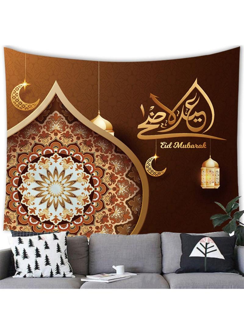 الأزرق جي دبليو نسيج جدارية جدارية ديكور منزلي 230 × 180 سم  - Image 2